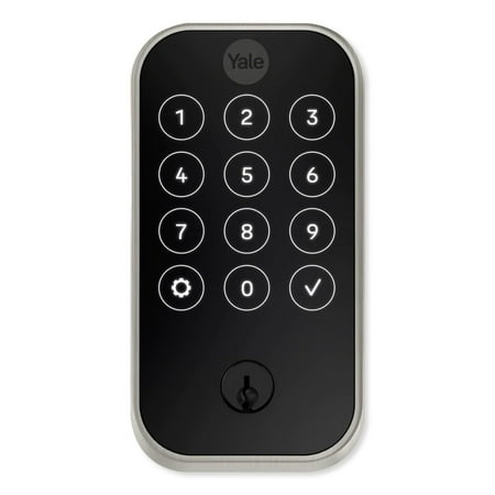 Yale YRD624-ZW2-619 Pro 2 Keyed Lock Touchscreen with Z-Wave Plus, Satin Nickel