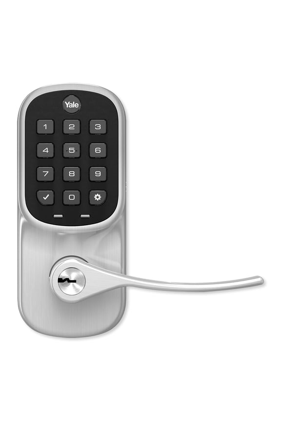 ASSURE LEVER KEYPAD WITH Z-WAVE IN SATIN NICKEL (YRL216)