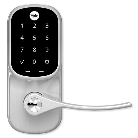 Yale - Assure Smart Lock Wi-Fi Replacement Handle with App/Keypad/Key Access - Satin Nickel