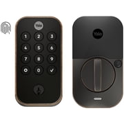 Yale YRD410-F-BLE-0BP Assure 2 Single Cylinder Electronic Fingerprint Keypad Keyless Entry