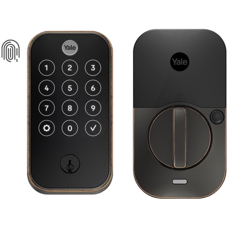 Yale YRD420-F-BLE-0BP Assure 2 Single Cylinder Electronic Fingerprint Touchscreen Keyless