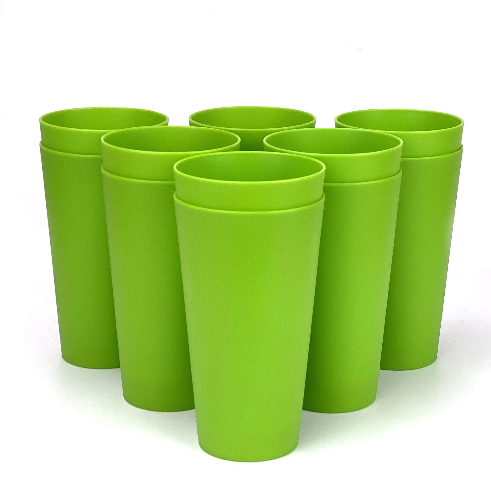 Yalin 32-Ounce Plastic Tumblers, Unbreakable Drinking Glasses, BPA-Free, Dishwasher  Safe, Set of 12 - Walmart.com