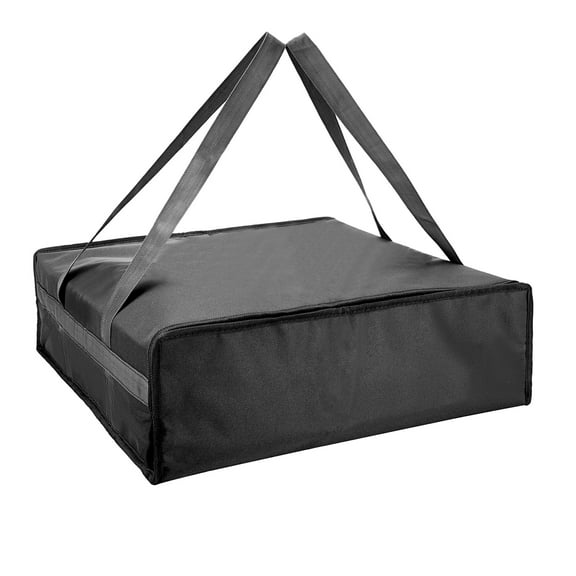 Yalin Insulated Pizza Delivery Bag, 20" x 20" x 6" Insulated Food Warmer Bags for Catering Food Delivery, Reusable Pizza Carrier for Commercial Restaurant (Black)