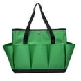 thumbnail image 1 of Yalin Tool Bag Garden Tote Large Organizer Bag Carrier Gardening Storage Tote with Interior Exterior Side Pockets Handles Strap for Garden Plant Tool Set Store Content Bag, 8 Storage Pockets (Green), 1 of 5