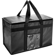 Yalin XXXL Large Insulated Cooler Bag, Styrofoam Cooler of Keep Food Hot or Cold, Reusable Double Zipper Food Delivery Bag for Grocery Shopping, 23" W x 15" H x 14" D
