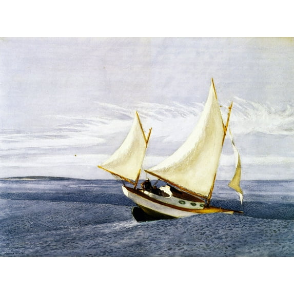 Yall Riding Down a Swell-Edward Hopper Canvas or Print Wall Art