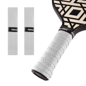 Yalla Tennis & Pickleball Grip Tape - Premium Overgrip for Paddles & Rackets (White, 2 Pack