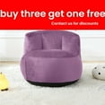 thumbnail image 1 of 『Home Decoration』Yalmila Ultra Soft Bean Bag Chair for Kids and Adults includes pocket,Zipper Comfy Chair(2.5ft, Lavender Purple)!Note SMALL sizes!, 1 of 11