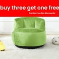 thumbnail image 1 of 『Christmas Gifts』『Home Decoration』Yalmila Ultra Soft Bean Bag Chair for Kids and Adults includes pocket,Zipper Comfy Chair(2.5ft, Lime Green)!Note SMALL sizes!, 1 of 11