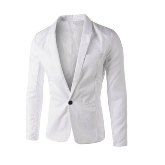 Yaltungu Blazers for Men Notched V Neck Lapel Suit Slim Formal Officewear Business Casual Prom Wedding Jacket Sport Coat