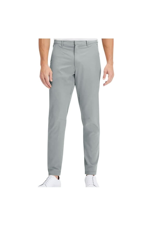 Dress Pants for Men Button Mid Waist Tapered Leg Fitting Lightweight Business Casual Formal Work Pants