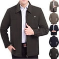 thumbnail image 1 of Yaltungu Mens Outwear Workwear Jackets Zipper up Loose Warm Outwear Casual Officewear Dinner Party Prom Jacket, 1 of 8