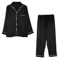 thumbnail image 1 of Yaltungu Pajamas for Men 2 Piece Sets Long Sleeve Button down Shirts Pants Loose Lightweight Cotton Comfy Loungewear, 1 of 8
