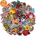 thumbnail image 1 of Yalumo 75Pcs Iron on Patches For Clothes, Random Assorted Styles Embroidered Patches Funny Iron on Patches Sew on/Iron on Patch Applique for Clothes, Dress, Hat, Jeans, DIY Accessories, 1 of 8