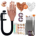 thumbnail image 1 of Yalumo Practice Hand for Acrylic Nails, Flexible Nail Practice Fake Hand with 200 PCS Nail Tips and Manicure Accessories, Professional Movable Manicure Training Hand, 1 of 8