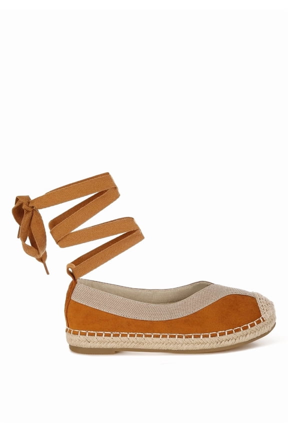 Yalva Microfiber Detachable Lace Womens Espadrilles