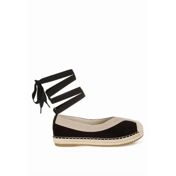 London Rag Yalva Microfiber Detachable Lace Womens Espadrilles