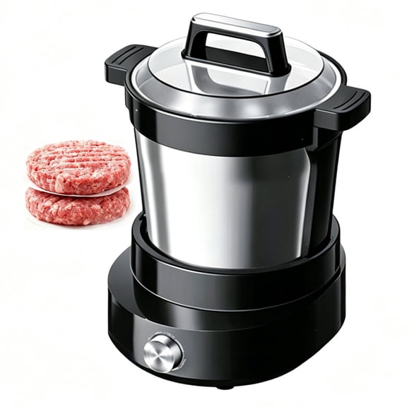 Yam Pounding Machine 1100W, 6L Food Processor For Fufu, Amala, Banku, 60-Min Timer, Easy To Clean, Serves 4-5 People