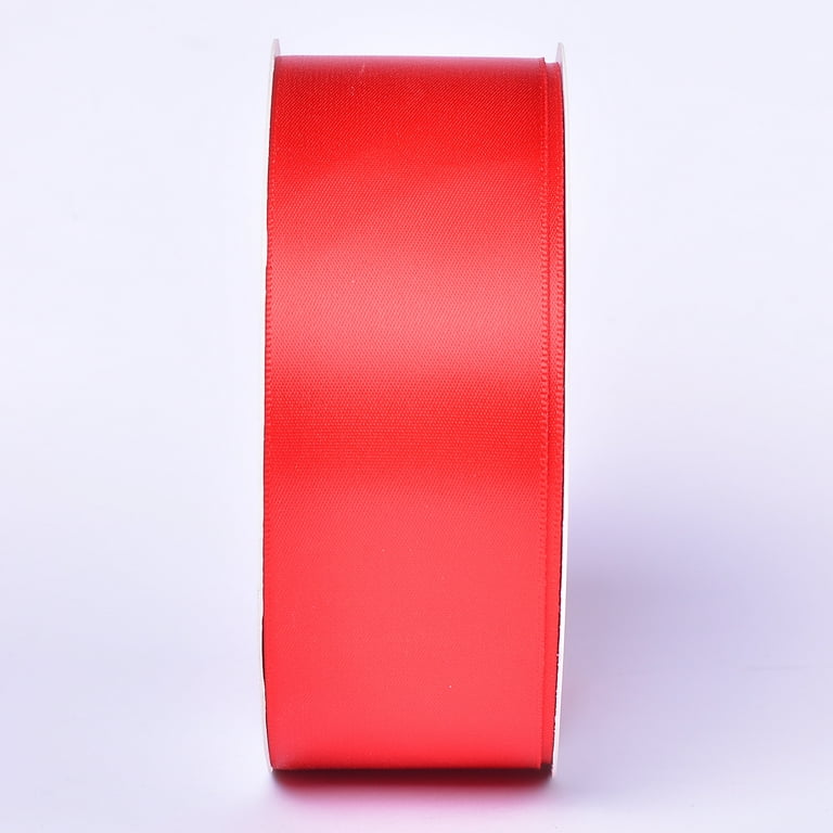 Yama Ribbon 1.5 Single Face Satin Red Mega Ribbon, 1 Each 
