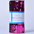 thumbnail image 1 of Yama Ribbon, 5-3/8inch Reverse Sequin Ribbon Hot Pink/Black, 3 feet, 1 of 8