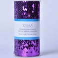 thumbnail image 1 of Yama Ribbon, 5-3/8inch Reverse Sequin Ribbon Purple/White, 3 feet, 1 of 8
