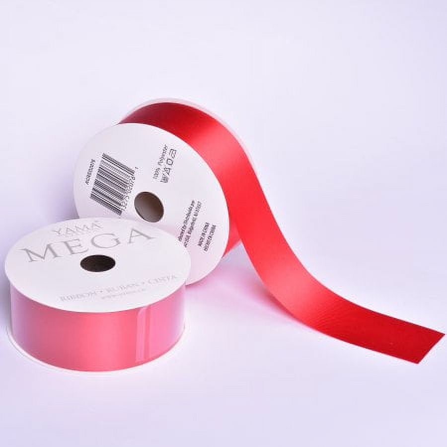Bright Red Ribbon Roll 1 (50 yards) - - BuiltaMart