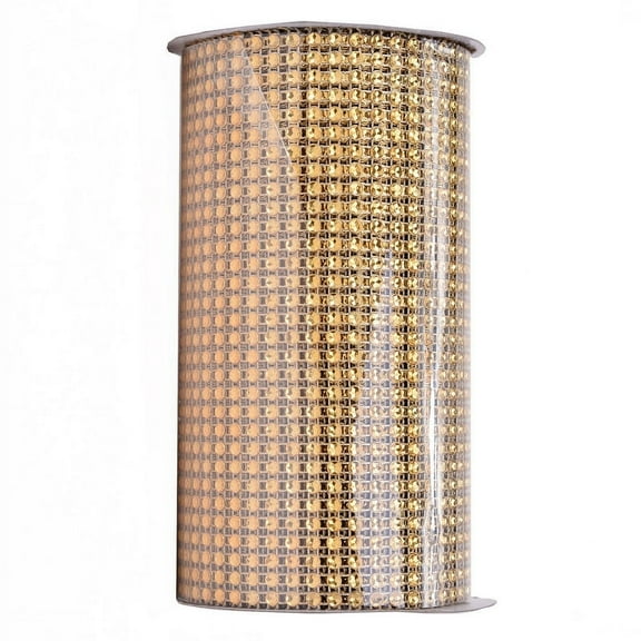 Yama Ribbon, Bling Wrap Ribbon Gold 6inch x 9 feet