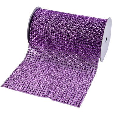 10 Yards 30 ft 24 Row Diamond Rhinestone Mesh Ribbon Bling Wrap Roll ...