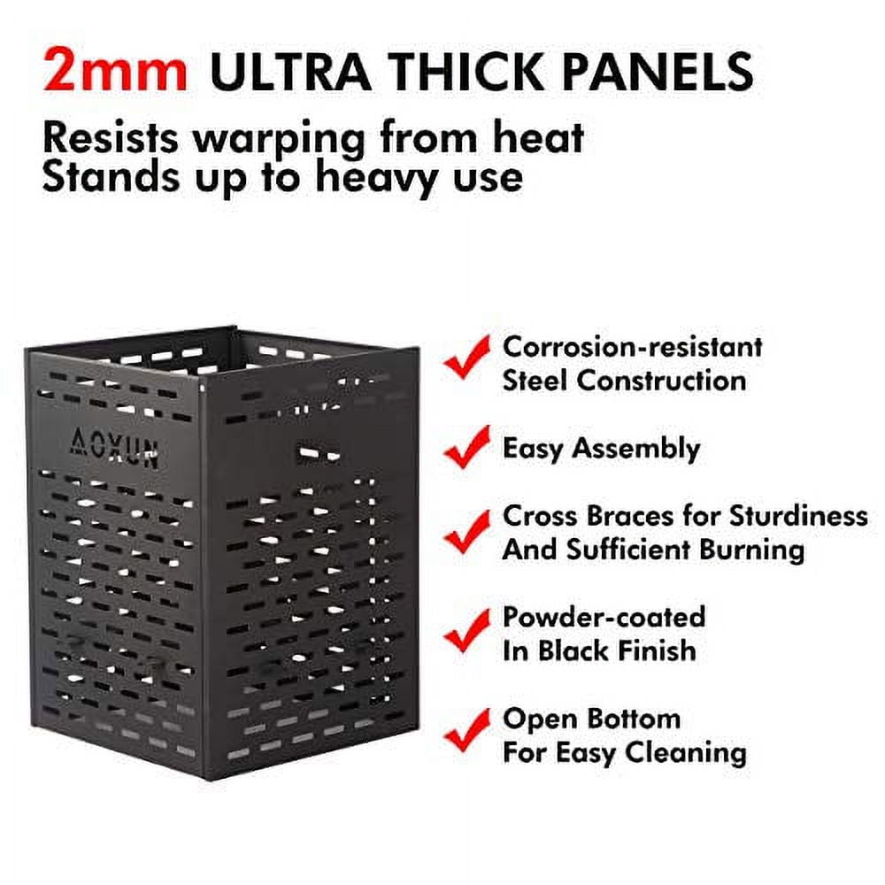 Yamadao 30 Inch 63 Gallon Ultra Thick Burn Barrel Burn Drum for Yard