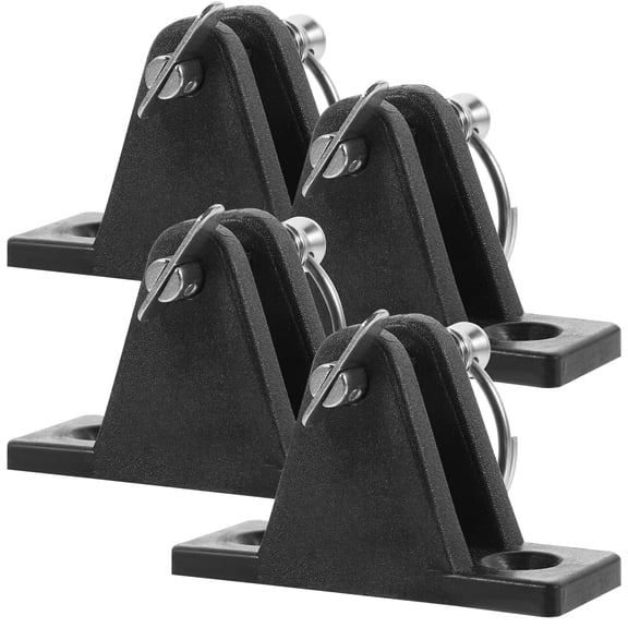 Yamagata for Boats 4 Pcs Bimini Deck Hinge With Pin Swivel Mount Stainless Steel