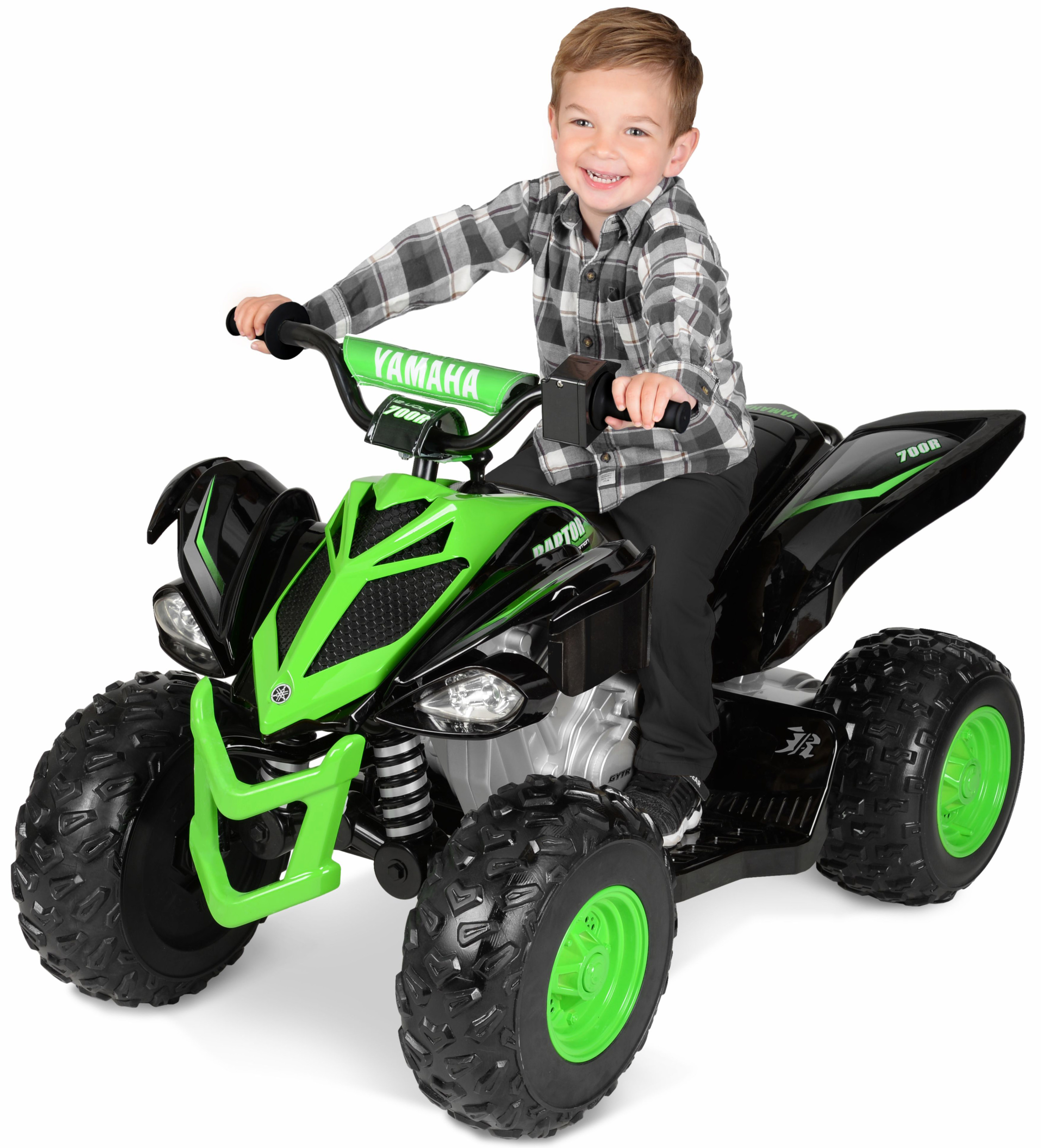 Yamaha 12V Raptor ATV Powered Ride-on, New Custom Graphic Design, for Boys & Girls, Ages 3+ - image 1 of 9