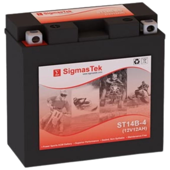 Yamaha 1300CC FJR1300, A, ES 2003-2018 SLA Battery Replacement ST14B-4 12V 12AH 210 CCA Spillproof