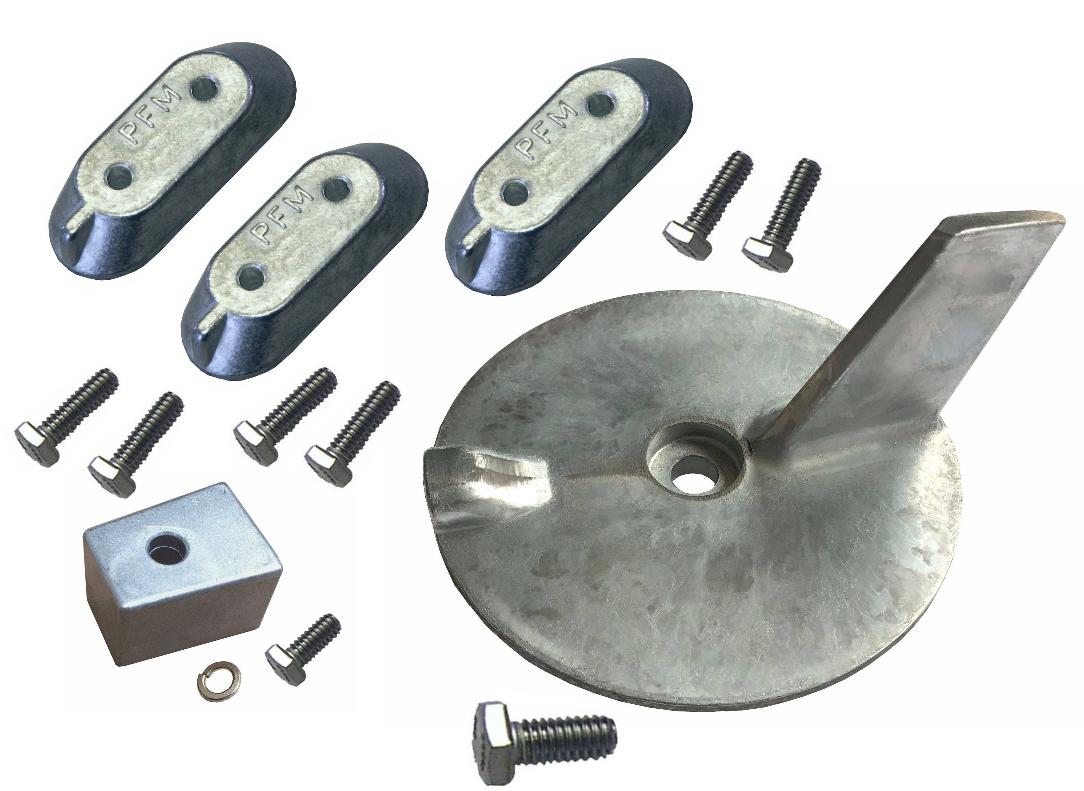Yamaha 40-60 HP Aluminum Anode Kit Includes Hardware - Walmart.com
