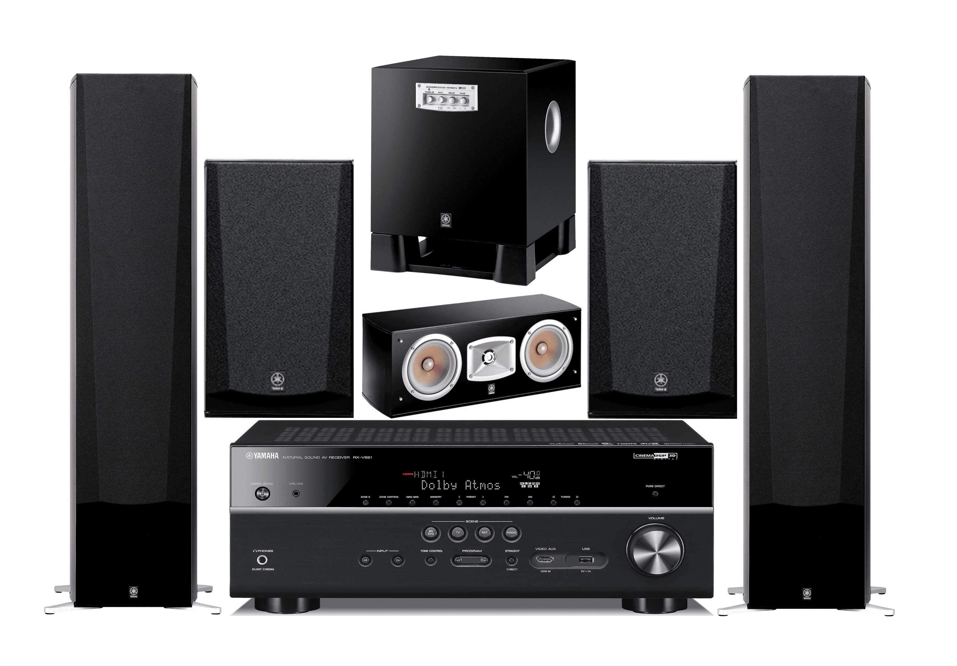 Yamaha YHT-685SL 5.1-Channel Home Theater System YHT-685SL B&H