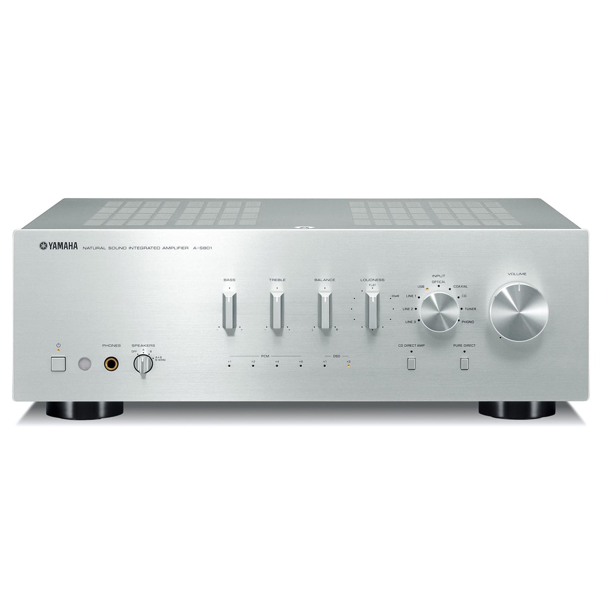 Yamaha A-S801 100 Watts Continuous Power 2.0 Channel Audio Power Amplifier
