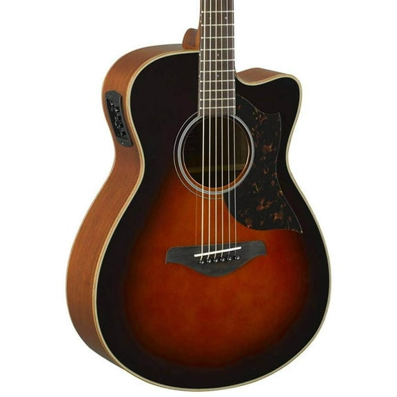 Yamaha AC1M Spruce-Mahogany Acoustic-Electric Guitar Single Cutaway, Yellow