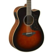 Yamaha AC1M Spruce-Mahogany Acoustic-Electric Guitar Single Cutaway, Yellow