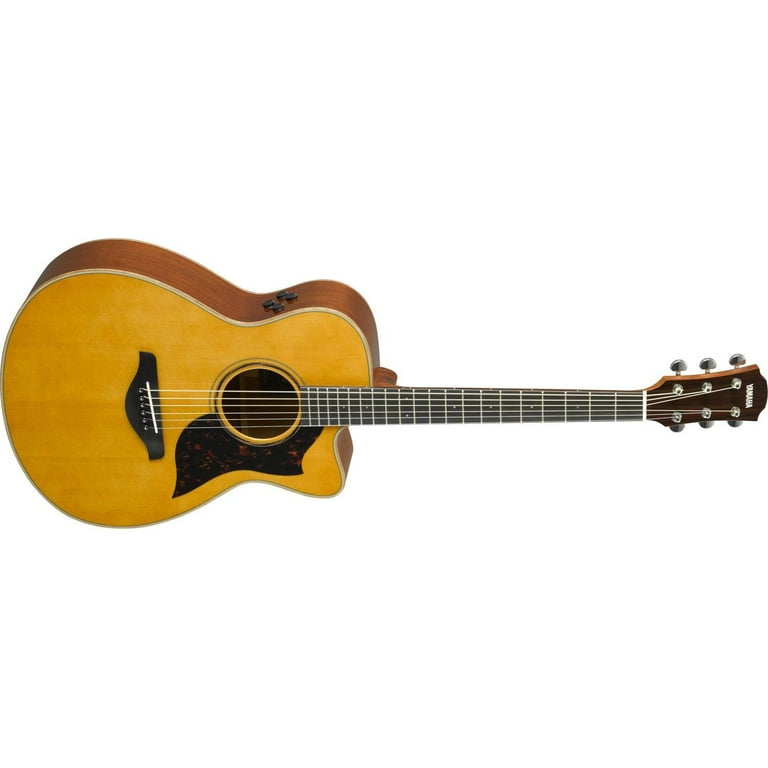 Yamaha AC3M ARE Concert Acoustic Electric Guitar Vintage Natural Walmart