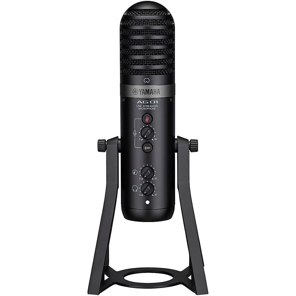 Yamaha AG01 Streaming Loopback Audio USB Microphone Black