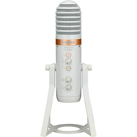 Yamaha AG01 Streaming Loopback Audio USB Microphone White