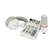 Yamaha AG03MK2 Mixer/USB Audio Interface Live Streaming Pack (3-Channel) (White)