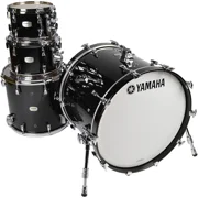 Yamaha Absolute Hybrid Maple 4-Piece Shell Pack With 22 Bass Drum Solid Black