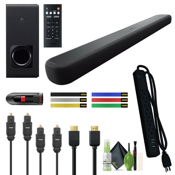 Yamaha Audio YAS-209BL Sound Bar with Wireless Subwoofer with Built in Alexa