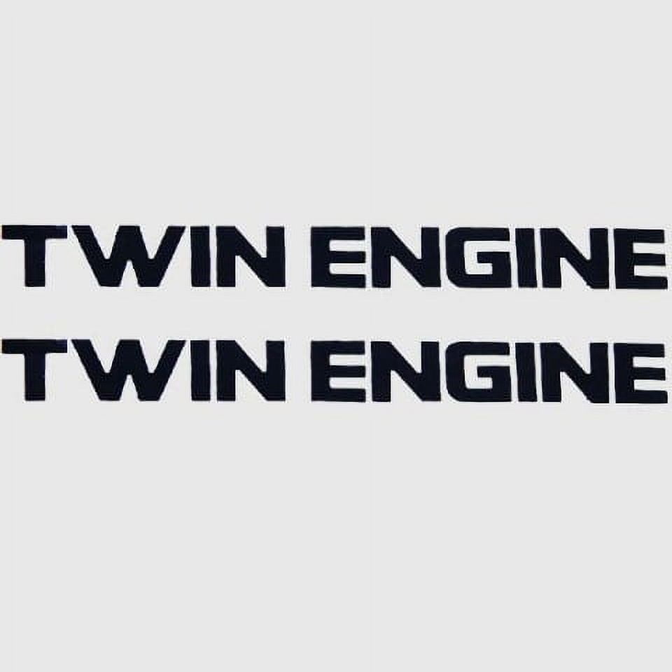 Yamaha Boat Decal F2A-U417T-40 | Twin Engine Stickers Black (Pair ...