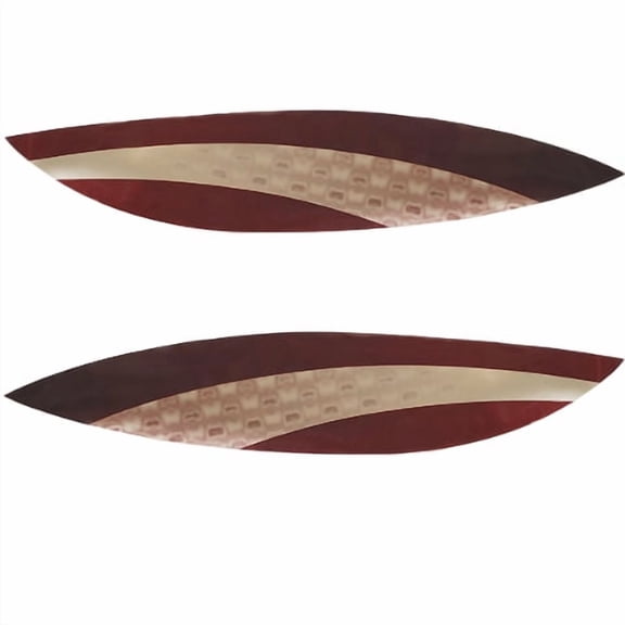 Yamaha Boat Graphic Decal Stickers | Wave Runner Maroon Pewter (2 PC)