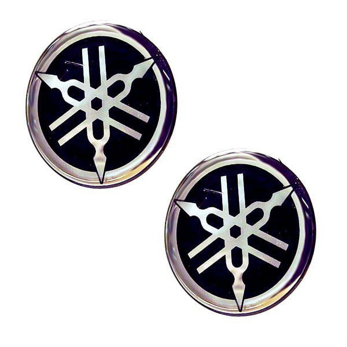 Yamaha Boat Raised Graphic Decal F1BU411H00 Silver Black (Pair