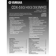 Instruction Manual ONLY for Yamaha CDX-496 CD Player Owners Manual REPRINT