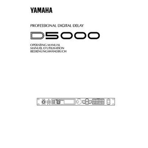 Instruction Manual ONLY for Yamaha D-5000-E-1 Digital Delay Owners Manual REPRINT