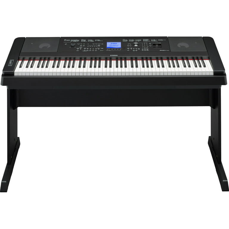 inkompetence omfatte Så hurtigt som en flash Yamaha DGX-660 88-Key Weighted Action Digital Grand Piano Premium with  Matching Stand, Black - Walmart.com