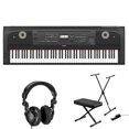 thumbnail image 1 of Yamaha DGX670 88-Key Grand Piano, Black, with Stand, Bench, Sustain Pedal, and Studio Headphones, 1 of 8